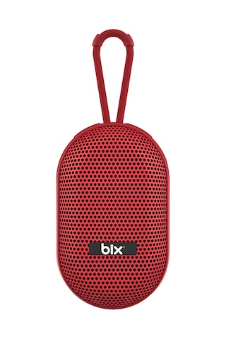 Bix Bxws01 Bluetooth 6.0 Ipx4 Suya Dayanıklı 8w Taşınabilir Hoparlör Microsd & Usb Destekli Speaker Kırmızı