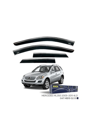 Mercedes Ml350 2005-2011 - Kromlu Cam Rüzgarlığı 4lü Parça