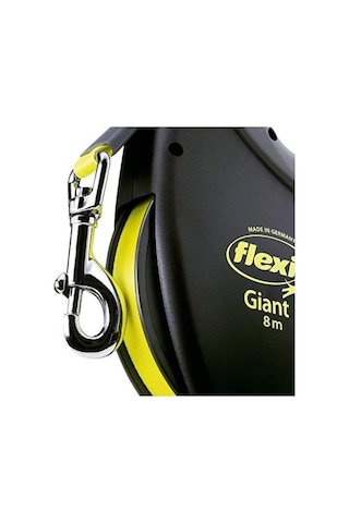 Flexi Giant Neon Sarı Otomatik Köpek Gezdirme Tasması 8 Mt Medium Sarı