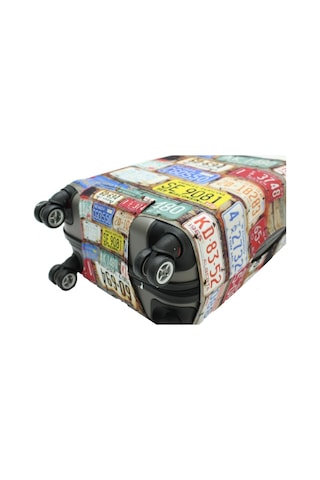 My Saraciye 15 Valiz Kılıfı, Bavul Kılıfı - Plakalar 15 Gri