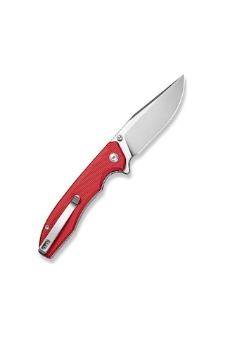 Sencut Sylor Red G10 Handle Stonewashed D2 Blade Kamp Çakı Kırmızı