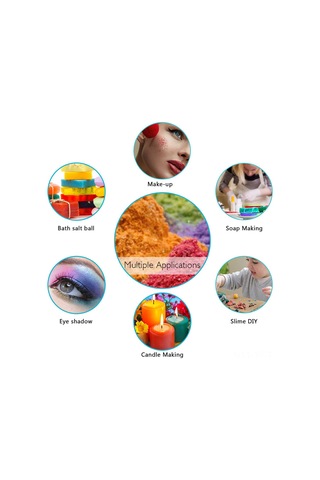 Yifomall 24 Renkli Doğal Mica Tozu - Makyaj, Sabun Ve Mum Yapımı İçin Güvenli, Hızlı Erime, Parlak Renk Seçenekleriyle Dıy Sanat Projeleri