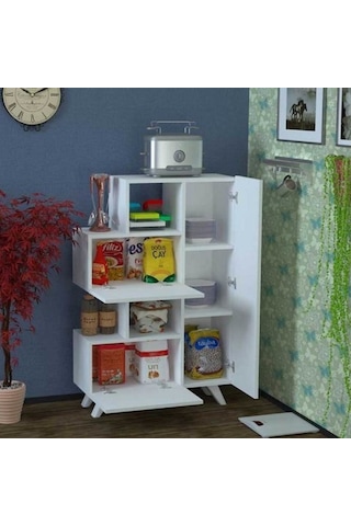 Çok Amaçlı Dolap Boston Beyaz