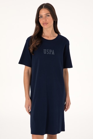 U.S. Polo Assn. Kadın Lacivert Bisiklet Yaka Mini Boy Örme Elbise 50306431-VR033
