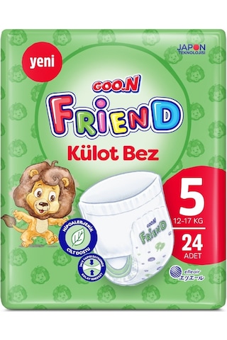 Goon Friend Külot Bebek Bezi 5 Numara 12-17 KG Junior 48 Adet 2'li