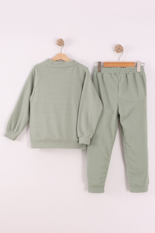 Monox Erkek Çocuk Reglan Kol Fitilli Polar Takım Çağla