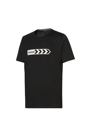 Hummel Armın Coton Basıc Logo T-shırt S/s Siyah Baskılı T-shırt