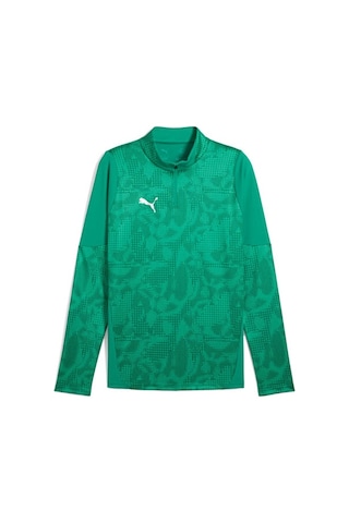 Puma Teamcup Traınıng 1/4 Zıp Top Erkek Futbol Uzun Kollu Antrenman Üstü 65916405 Yeşil