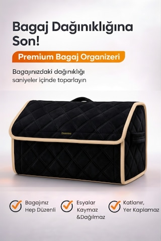 Bagaj Çantası Oto Bagaj Organizer Lüks Tay Tüyü Su Geçirmez Kaymaz Katlanır Düzenleyici - Tcx6 Stiloto