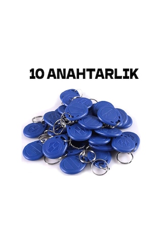 Electrima Manyetik RFID Keyfob Göstergeç Anahtarlık 10'lu