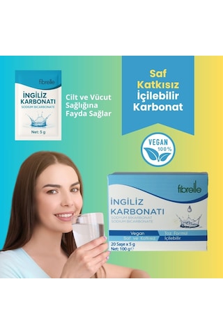Fibrelle Sodyum Bikarbonat İngiliz Karbonatı Saşe 1 Saşe 5 G