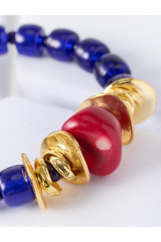 Jimmy Key Jimmy Key Lacivert Boncuk Detaylı Modern Bileklik 6sw348335494
