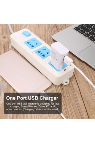 Hombey Beyaz Euro Standartlı 9v-1.67a/5v-2a Otomatik Uyumlu Hızlı Şarj Cihazı, Usb Şarj Aleti, Kablosuz Seyahat Şarjı