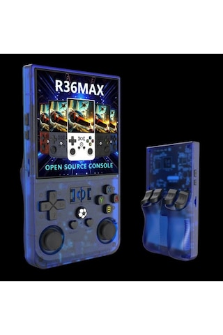 Konsol Plus R36s Max Retro El Oyun Konsolu 4.0'' Ips Ekranlı 18.000 Oyunlu - Mavi