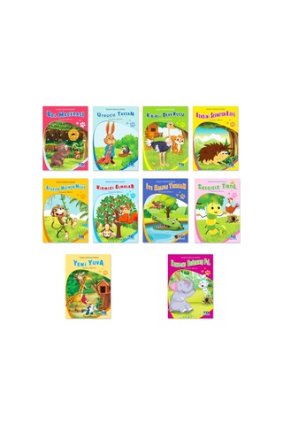 1. Ve 2. Sınıflar Için Neşeli Orman Maceraları 10 Kitap