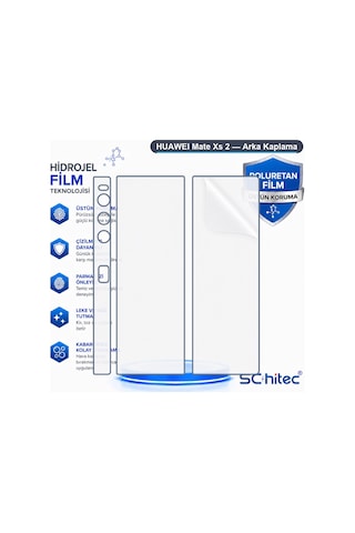 Schitec Huaweı Mate Xs 2 Uyumlu Arka Yüzey Hidrojel Koruyucu Film 17710169