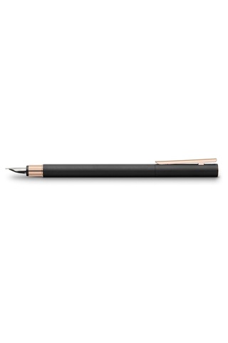 Faber-castell Dolma Kalem Neo Slim, Uç M, Metal Siyah, Pembe Altı Diğer