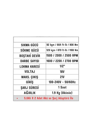 Rotake RC8812 1180 NM 1/2 Akülü Somun Sökme