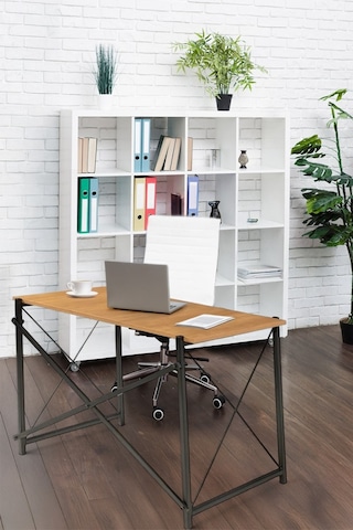 Modern Metal Ayaklı Masa 100 50 75 Cm Çok Renkli