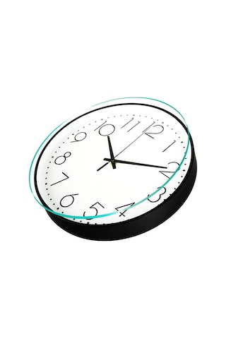 Sessiz Duvar Saati 20 Cm Şeffaf Cam Tik Tak Sesi Yok Kolay Kurulum B Diğer