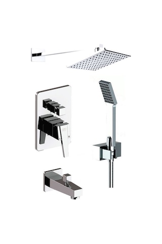 Gpd Tam Ankastre Duş Seti Ritmo Krom