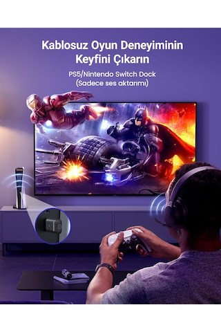 Ugreen Usb-c Bluetooth Ses Verici Transmitter , Ps5 / Switch / Pc Uyumlu, Düşük Gecikme, 45008