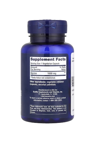 Glycine 1000 Mg 100 Kapsül -amino Acid For Healty Sleep