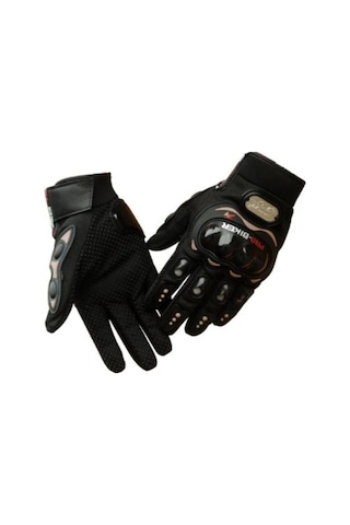 Probiker Korumalı Motosiklet Eldiveni Uzun Model Siyah Xl