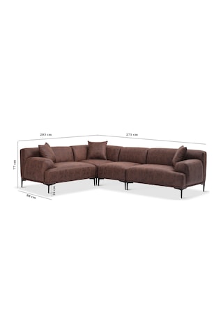 New York Köşe Modül Koltuk Takımı , Comfort Plus ,ofis Salon Ve Oturma Odası İçin 3r+k+1+3l