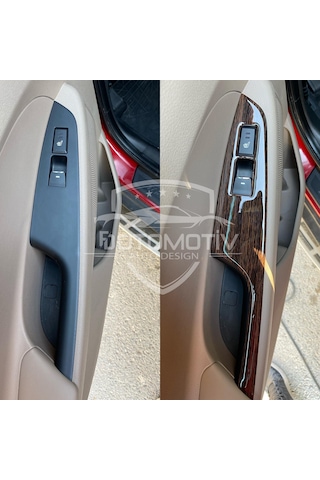 Hyundaı Tucson 2015 / 2020 Koyu Meşe Özel Ahşap Desen Full Set Torpido Konsol Kaplama