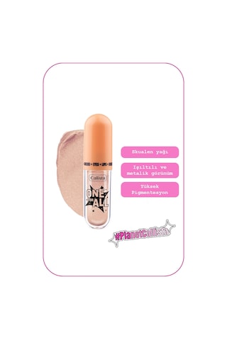 Callista One For All Eyes & Lips & Cheeks Işıltılı Likit Göz farı - 01 Daylight