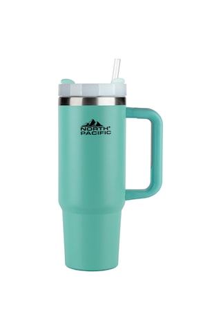 Kulplu Pipetli Termos - 900 Ml Turkuaz