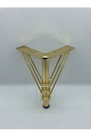 Metal, 15 12 12 Cm Gold Kaplama Koltuk,baza, Ayağı 4 Adet