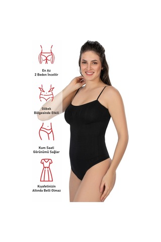 Siyah Mı Emay 1927 İp Askıllı Ripli String Body Siyah