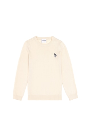 U.s. Polo Assn. Kız Çocuk Krem Kazak /triko 50293586-vr071 Krem