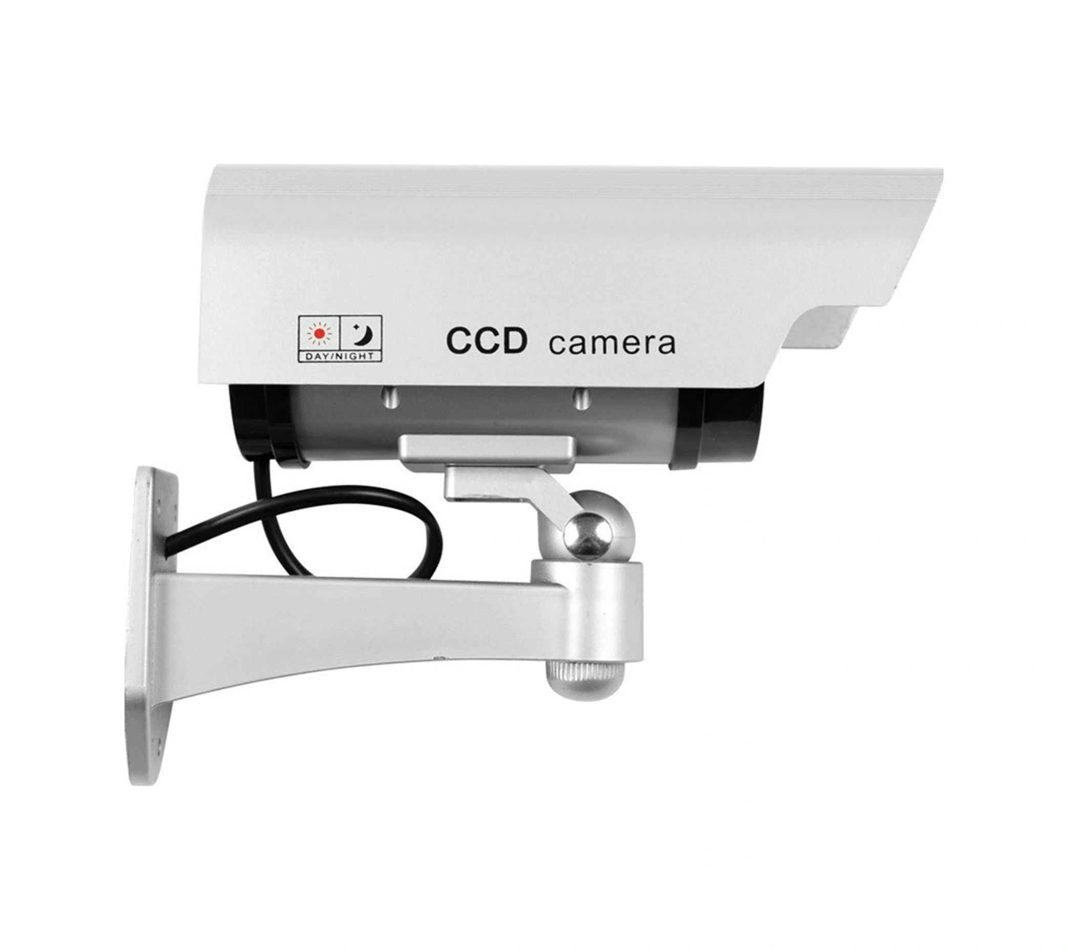 Youmex Gümüş Renkli Açı Ayarlanabilir Imitasyon Güvenlik Kamerası, Kırmızı Flaş Işıklı, Pil Dışında Teslim Edilir