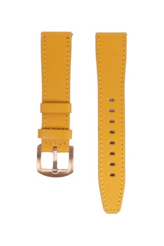 Fro Lw38-43 20 Mm Hakiki Deri Safiano Sarı Kordon Gold Toka