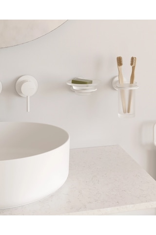Tecno White Sabunluk - Mat Beyaz Mat Beyaz