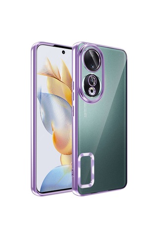 Huawei Honor 90 Uyumlu Logo Gösteren Kamera Korumalı Renkli Tasarım Kılıf