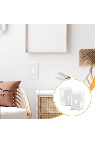 Trendooze Suntek 10 Adet Abd Standart Priz Plakaları, Modern Dekor İçin Uygun