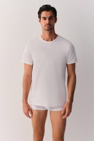 Suwen Fine Pamuklu T-shirt Sw0004607c101 Beyaz