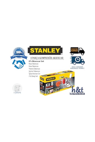 Stanley 9045671STN 8 Parça Kompresör Aksesuar Seti