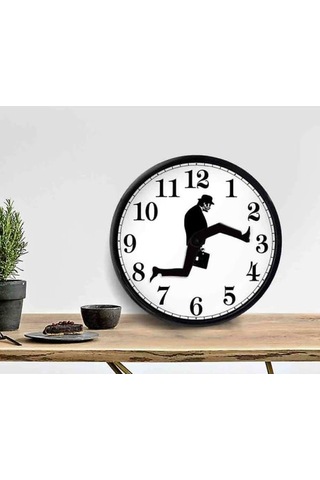 Monty Python'dan Esinlenilmiş, Yürüyen Figürlü Komik Duvar Saati Yaratıcı Sessiz Sessiz Saat Duvar Sanatı Hediyesi Diğer