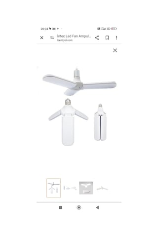 45 Watt 3 Kollu Pervane Led Ampul Beyaz Işık Tasarruflu Ampul