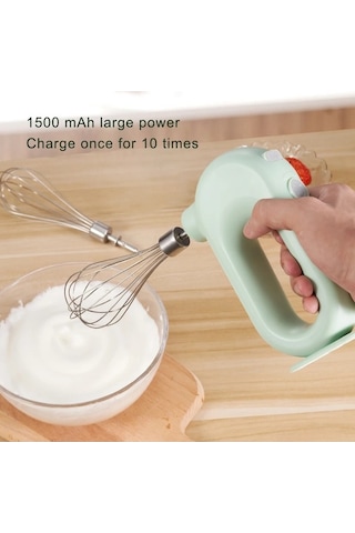 Ulzyvf Yumurta Vites Usb Şarj Şarj Pille Pembe Pembe Pembe Mutfak Mikser Kolaylık Hızlı Elektrikli Çırpıcı Çalışan Ayarlanabilir Aletleri 4 Qs Pembe