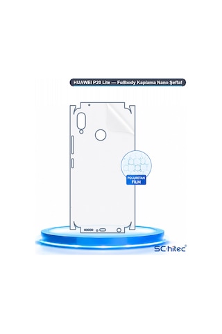 P20 Lite Uyumlu Fullbody Arka Kaplama Hidrojel Koruyucu Film 05581877
