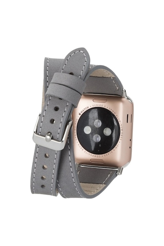Apple Watch Uyumlu Deri Kordon 42-44-45mm Slim Dtquarst9