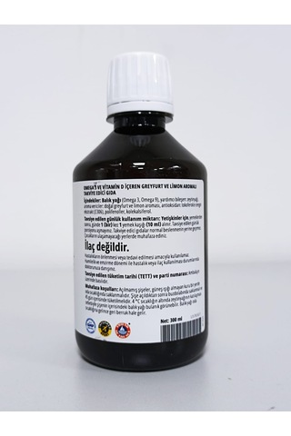 Zinzino Balanceoil Omega 3 Ve D Vitamini Greyfurt Ve Limon 300 Ml