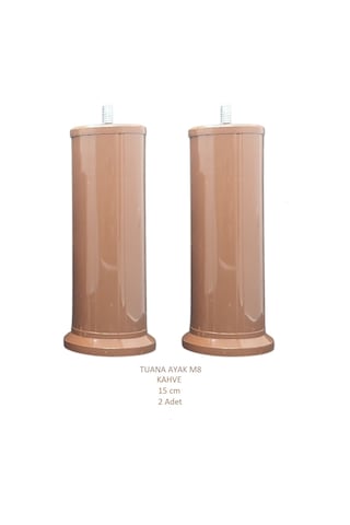 Tuana Ayak 15 cm M8 Cıvatalı Kahve (2 Adet)