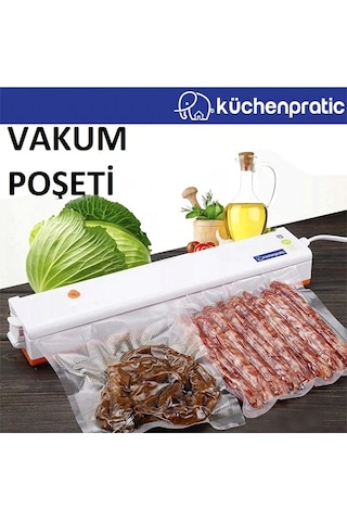 Küchen Pratic Tırtıklı Vakum Makinesi Poşeti 15X20Cm 50 Adet